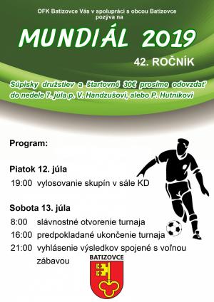 MUNDIÁL 2019 - 42. ročník 1